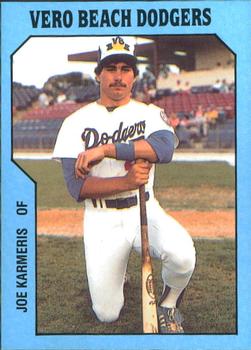 1985 TCMA Vero Beach Dodgers #14 Joe Karmeris Front