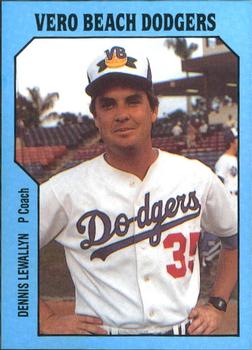 1985 TCMA Vero Beach Dodgers #25 Dennis Lewallyn Front