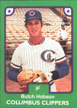 1984 TCMA Columbus Clippers #16 Butch Hobson Front