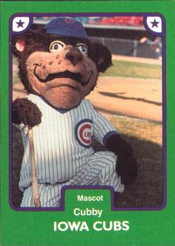 1984 TCMA Iowa Cubs #3 Cubby Front