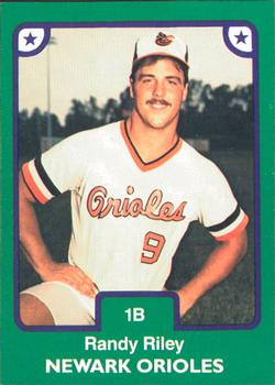 1984 TCMA Newark Orioles #1 Randy Riley Front