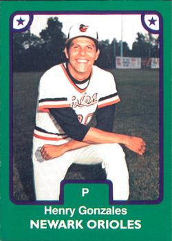 1984 TCMA Newark Orioles #18 Henry Gonzales Front
