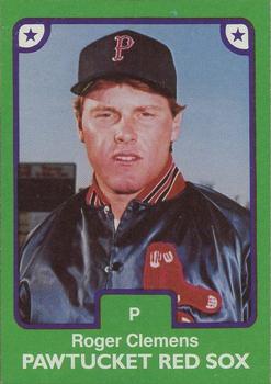 1984 TCMA Pawtucket Red Sox #22 Roger Clemens Front