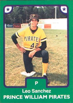 1984 TCMA Prince William Pirates #28 Leo Sanchez Front