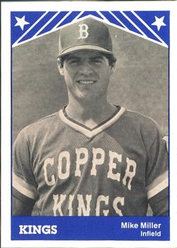 1983 TCMA Butte Copper Kings #19 Mike Miller Front