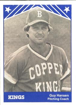1983 TCMA Butte Copper Kings #31 Guy Hansen Front