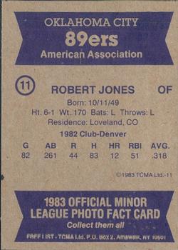 1983 TCMA Oklahoma City 89ers #11 Robert Jones Back