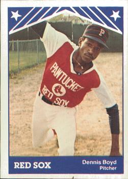 1983 TCMA Pawtucket Red Sox #2 Dennis Boyd Front
