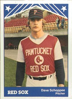 1983 TCMA Pawtucket Red Sox #10 Dave Schoppee Front