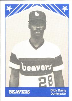 1983 TCMA Portland Beavers #16 Dick Davis Front