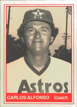 1982 TCMA Auburn Astros #18 Carlos Alfonso Front