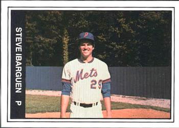 1982 TCMA Jackson Mets #5 Steve Ibarguen Front