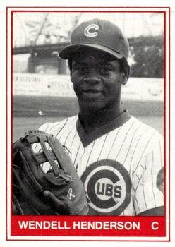 1982 TCMA Quad City Cubs #15 Wendell Henderson Front