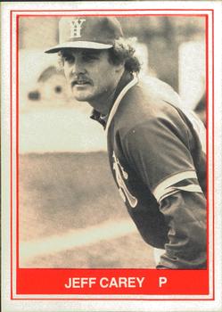 1982 TCMA West Haven A's #3 Jeff Cary Front