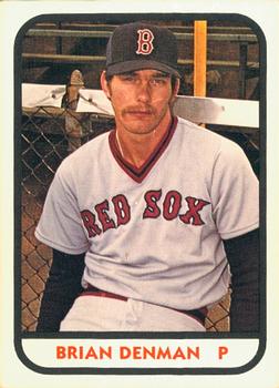 1981 TCMA Bristol Red Sox #7 Brian Denman Front