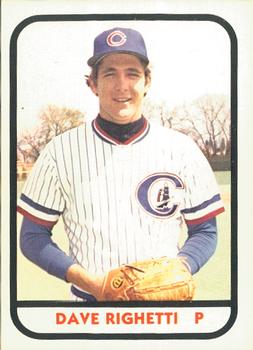 1981 TCMA Columbus Clippers #9 Dave Righetti Front