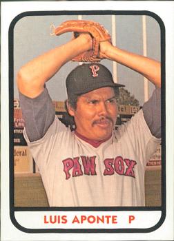 1981 TCMA Pawtucket Red Sox #8 Luis Aponte Front