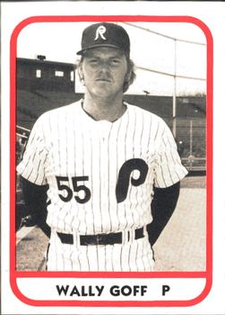 1981 TCMA Reading Phillies #10 Wally Goff Front