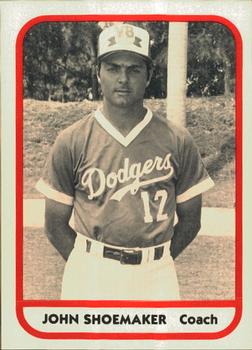 1981 TCMA Vero Beach Dodgers #26 John Shoemaker Front
