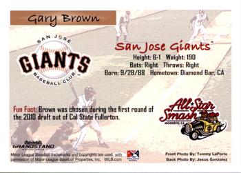 2011 Grandstand California League All-Stars #NNO Gary Brown Back