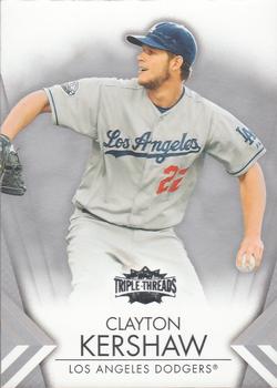 2012 Topps Triple Threads #95 Clayton Kershaw Front