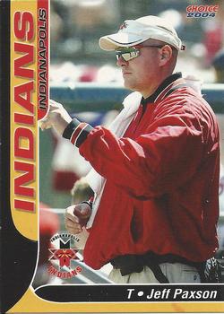 2004 Choice Indianapolis Indians #28 Jeff Paxson Front