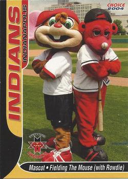2004 Choice Indianapolis Indians #29 Fielding the Mouse / Rowdie Front