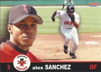 2001 Choice Indianapolis Indians #21 Alex Sanchez Front