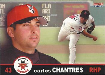 2001 Choice Indianapolis Indians #06 Carlos Chantres Front