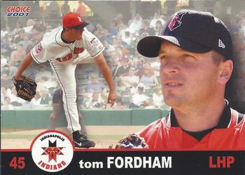 2001 Choice Indianapolis Indians #09 Tom Fordham Front