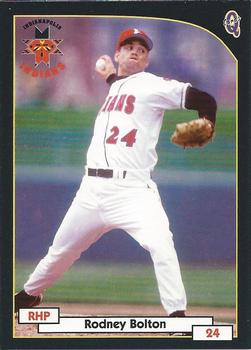 2000 Blueline Q-Cards Indianapolis Indians #6 Rodney Bolton Front