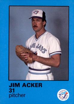 1986 Toronto Blue Jays Fire Safety #NNO Jim Acker Front