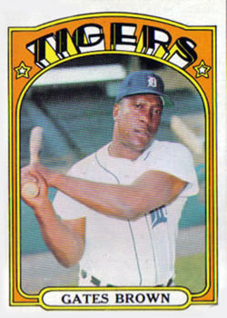 1972 Topps #187 Gates Brown Front