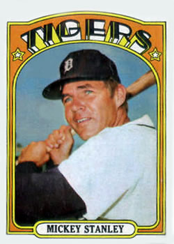 1972 Topps #385 Mickey Stanley Front