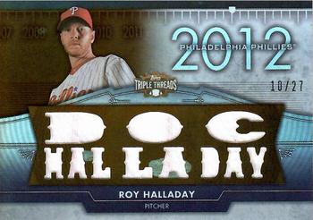 2012 Topps Triple Threads - Flashback Relics Sepia #TTFR-8 Roy Halladay Front