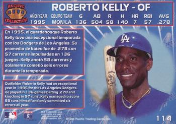 1996 Pacific Crown Collection #114 Roberto Kelly Back