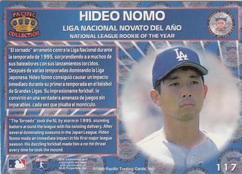 1996 Pacific Crown Collection #117 Hideo Nomo Back