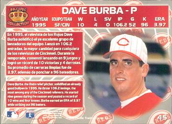 1996 Pacific Crown Collection #45 Dave Burba Back