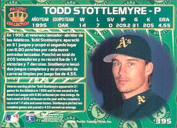 1996 Pacific Crown Collection #395 Todd Stottlemyre Back