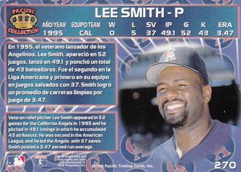 1996 Pacific Crown Collection #270 Lee Smith Back