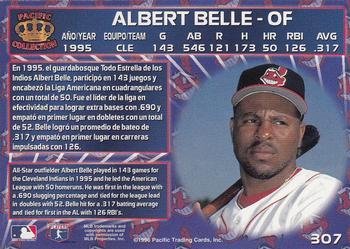 1996 Pacific Crown Collection #307 Albert Belle Back