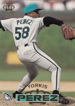 1996 Pacific Crown Collection #81 Yorkis Perez Front