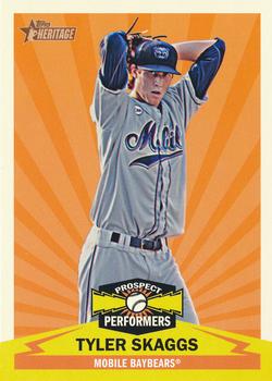 2012 Topps Heritage Minor League - Prospect Performers #PPTS Tyler Skaggs Front