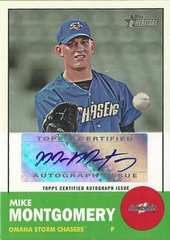 2012 Topps Heritage Minor League - Real One Autographs #ROA-MMO Mike Montgomery Front