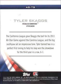 2012 Topps Pro Debut - Minor League All-Stars #AS-TS Tyler Skaggs Back