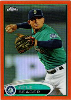 2012 Topps Chrome - Orange Refractors #219 Kyle Seager Front