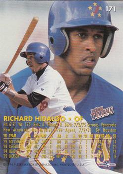 1996 Fleer Excel #171 Richard Hidalgo Back