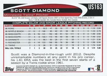 2012 Topps Update #US163 Scott Diamond Back