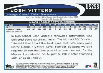 2012 Topps Update #US258 Josh Vitters Back
