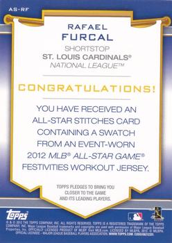 2012 Topps Update - All-Star Stitches #AS-RF Rafael Furcal Back